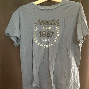 Aeropostale Men's Light Blue 'Since 1987' Graphic Tee
